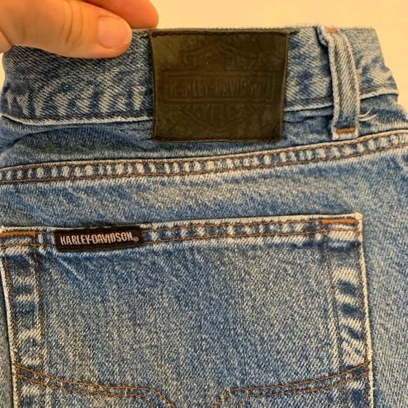 VTG Harley-Davidson Genuine MotorClothes Men’s Jeans Sz 36x32 41”Length Dad Jean - Picture 7 of 11